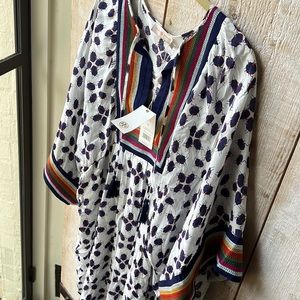 NWT Tory Burch XL Ivory Beetlebug Tunic dress NEW